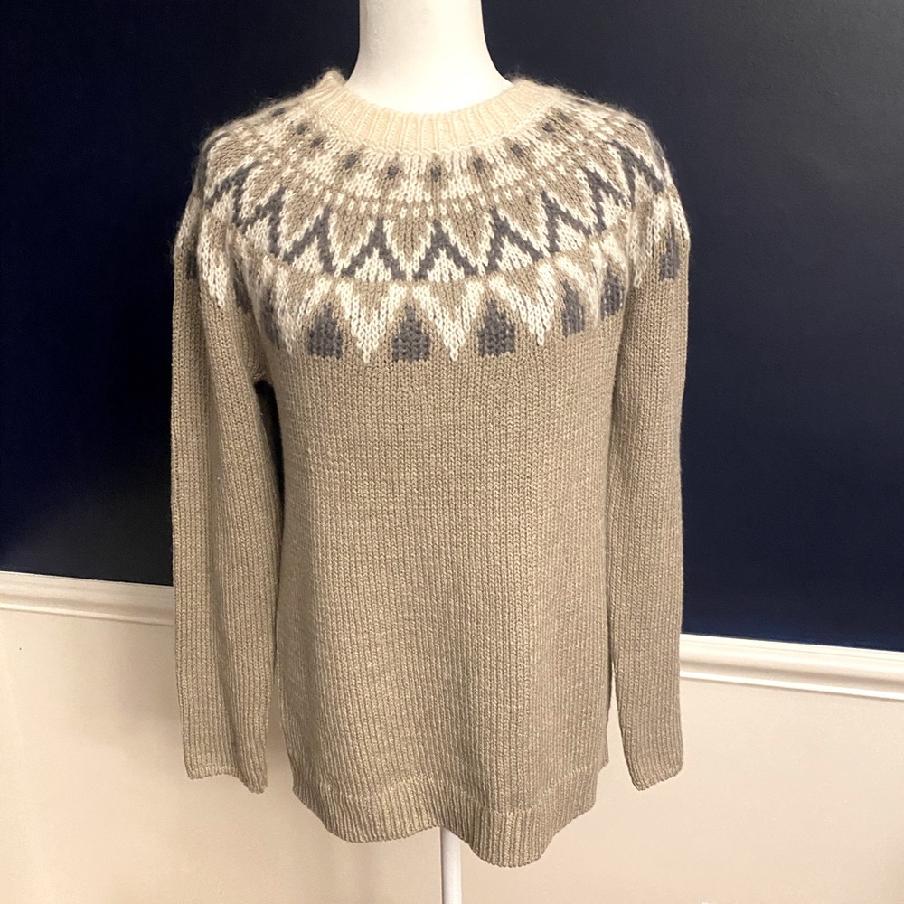 Wool fair isle sweater